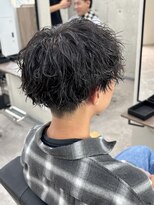 スウェル 稲毛店(Swell)&nbsp;MEN’S HAIR/ブルーブラック/フェザーパーマ/稲毛駅