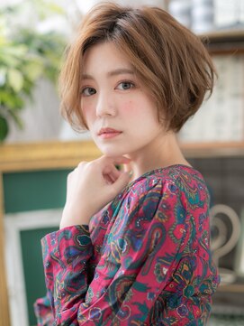 カバーヘア ブリス 上尾西口店(COVER HAIR bliss) 伸ばしかけひし形レイヤーカットショートボブh4上尾20代30代40代