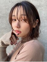 エンバイユアーズ 飯田橋店(eN° by youres)&nbsp;色っぽシースルーボブ ナチュラルパーマ