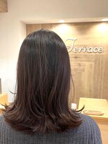 テラス(Terrace)&nbsp;【Terrace】グレージュブラウン×外ハネミディアム