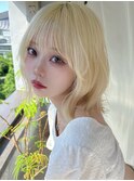 ボブウルフ ハイトーン レイヤーカット