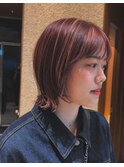 ブリーチハイライト髪質改善ダブルカラーレイヤーカット/新宿