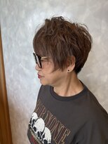 ヘアーズエナジー 彩都店(HAIRS energy) アシメショート&白髪染めとブリーチ