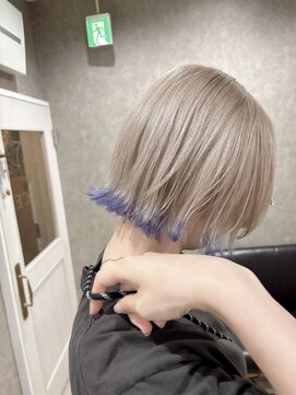 リアイス(Re:ICE) ミルクティーグレージュラベンダーエンドカラーボブ