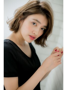 ローマ ギンザ(ROMA Ginza) 『ROMA』ギブソンタック切りっぱなし風カジュアルとろみボブ