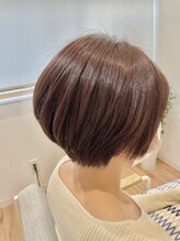 リリー 八千代台店(Lilly)&nbsp;ベリーピンク×ショートボブ
