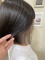 アグ ヘアー ボンド 六名店(Agu hair bond)&nbsp;ボブカットにインナーカラーはブリーチ2回シルバー