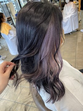 ソワンドゥブレス 瓜破店(soin de brace) インナーカラーbaby pink