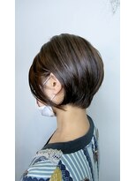 ヘアーアンドアイラッシュ ヨーク(Hair&eyelash york's)&nbsp;前下がりショートボブ