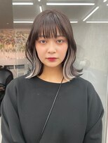 ロンド マーレ 天神大名店(Lond mare) グレージュカラー/ココアベージュ/黒髪カタログ/福岡顔周り