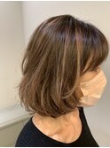30代~50代オススメハイライトベージュブラウン