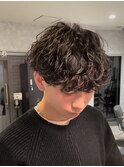 波巻きスパイラルマッシュ刈り上げ