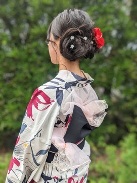 ランコントレ 千代 2023年伊勢神宮奉納全国花火大会お着付とヘアセット