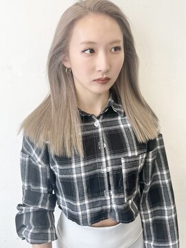 ココ 原宿(KOKO) 黒髪小顔クラゲヘアーオリーブグレーココアベージュ