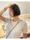 ボブ 切りっぱなしボブ ミニボブ