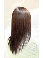 ルエ ヘアメイクバイアクセル(Louer hairmake byAxe-l) 髪質改善メテオカラー×カット　セミロング