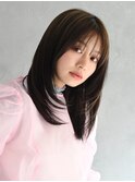 10代20代30代大人かわいい暗髪艶感ヨシンモリくびれミディアム