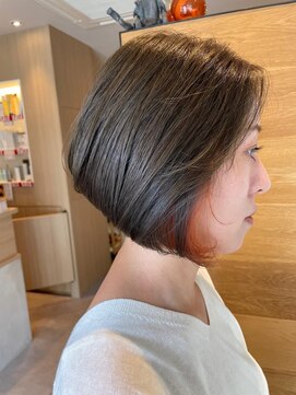 スーリール 伊都店(Sourire) インナーカラー　オレンジカラー