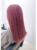 髪質改善＊デザインカラー＊チェリーピンク＊美髪【Zina札幌】