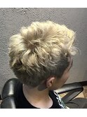 ブロンドスパイキーショート10月