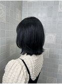 ブルーブラックレイヤーボブ
