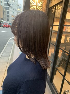 オーガニック アトリエ 大宮(organic+atelier) オンブレグレージュオリーブベージュくびれミディ大人美人