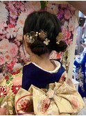 成人式☆ツインお団子アップ♪