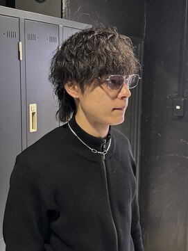 アウル 心斎橋(owl) 【波巻き×マッシュウルフ】メンズパーマ/スパイラルパーマ