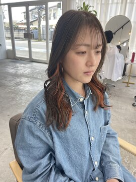 ユニカ 宇都宮(yunica) インナーカラー/オレンジインナー/ベージュ