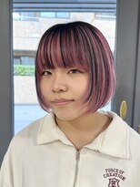 セット(Sete) ピンクのアンブレラカラーボブ