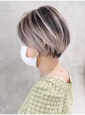 ショート顔周りレイヤー美髪おくれ毛_ba343671