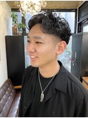 濡れ感が映える爽やかツーブロックパーマ/HARUMI