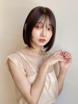 ルエ(rue)&nbsp;【ナチュラルヘア】ボブ顔まわりレイヤー　★薄め前髪