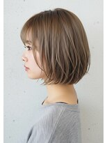 インスヘアー 京都四条大宮店(INCE HAIR)&nbsp;フェザーボブ×ミルクベージュ