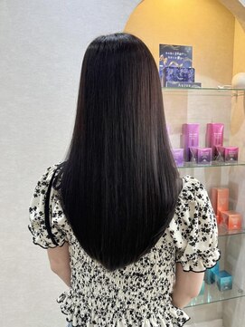 カラークチュール(Color Couture) ミディアムヘア/暗めカラー/デザインカラー/縮毛矯正/くびれヘア