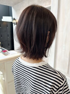 キャアリー(Caary) 福山人気20代30代外ハネレイヤーくびれボブチョコレートブラウン