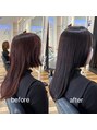 アトリエルッソ(atelier russo)&nbsp;酸性ストレート後のカラーや髪のケアもお任せください!