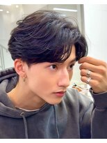 フィフス 渋谷(fifth)&nbsp;渋谷フェザーパーマシャドウパーマ波巻きパーマメンズミディアム