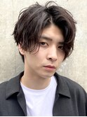 【鶴見】 メンズパーマ センター分け/メンズカット