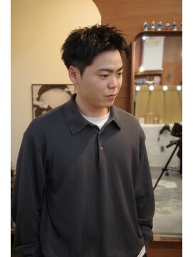 エディ(Edy) メンズスパイキーショート刈り上げジェットモヒカン眉毛カット