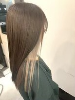 エイム ヘア リンク 長津田店(eim hair rink) インナーカラー/デザインカラー/ベージュ/ブリーチ/ストレート