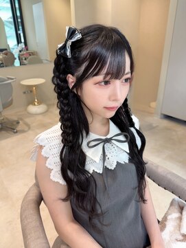 ウールトウキョウ 渋谷(wool TOKYO) ツイン三つ編みおろしアレンジ/推し活/イベント/巻き/ライブ