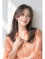 アッシュ 学芸大学店(Ash)&nbsp;ロング/大人女性/グレーアッシュ/白髪ぼかしハイライト