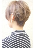 [Lita] ☆後頭部キレイ☆エアリーショート☆グレージュカラー