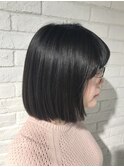 小顔に◎ミニボブ/黒髪