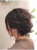 編み込みヘアアレンジ