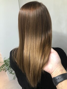 ジーナ 福岡天神(Zina) 【Zina】前髪/ニュアンスカラー/ミントベージュ/20代30代40代