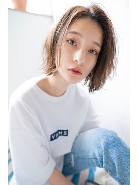 クラン(clan) 外ハネ#外ハネボブピンクベージュボブルフ