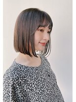 【GARDEN西川】大人可愛い小顔前髪・切りっぱなしボブ・ミディ