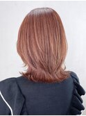 ミディアムレイヤー_くびれヘアビタミンカラー_ba373671